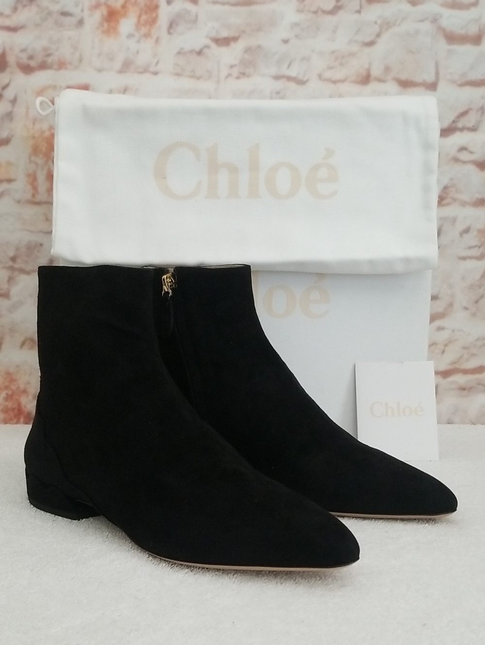 New Chloe Laurena Suede Ankle Booties